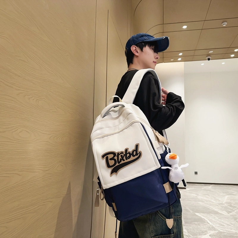 尊梵 多功能电脑大学生电脑多口袋 双肩包 尼龙 男女同款情侣款 多色