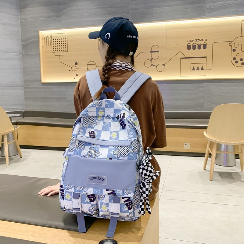 尊梵 电脑大学生小清新时尚校园 背包双肩包 尼龙 女款 多色