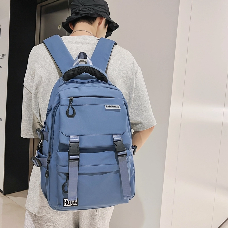 尊梵 日系工装风休闲简约时尚百搭学生通勤 尼龙 双肩包 白色/黑色/绿色/蓝色