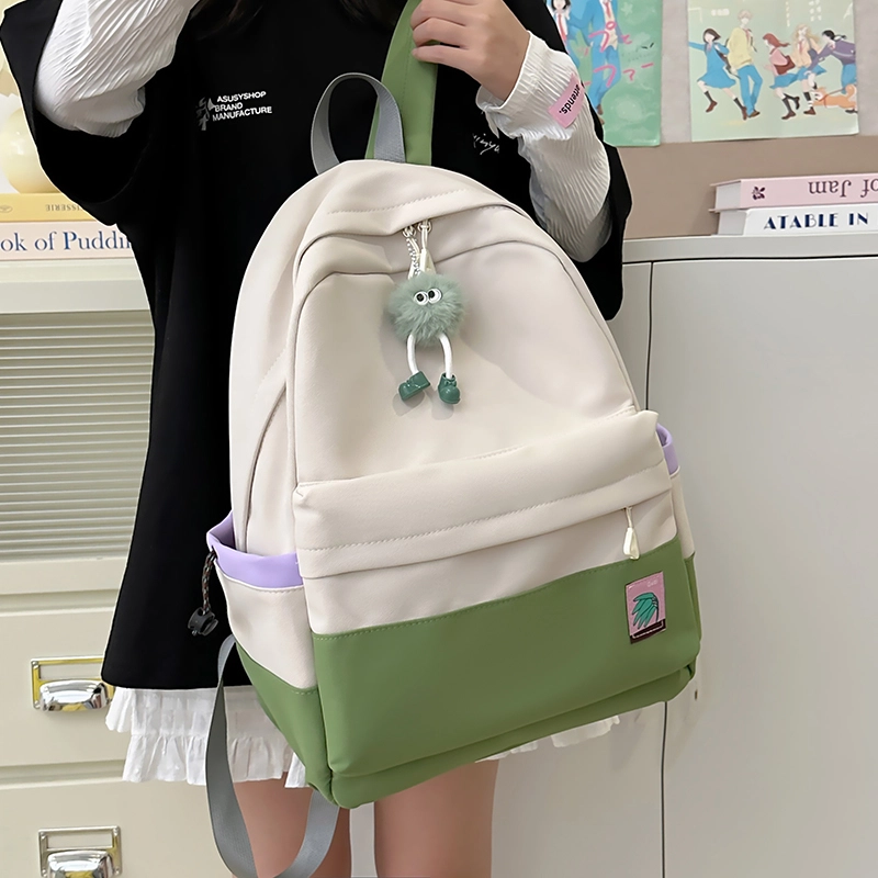 尊梵 小清新时尚通勤学生校园上课日常背包 尼龙 双肩包 女款 多色