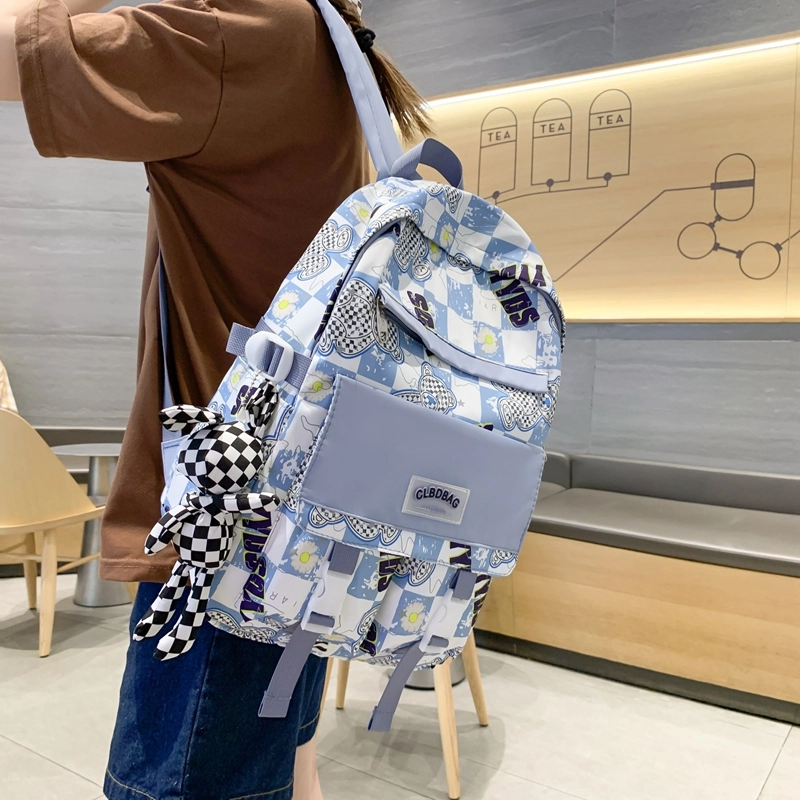 尊梵 电脑大学生小清新时尚校园 背包双肩包 尼龙 女款 多色