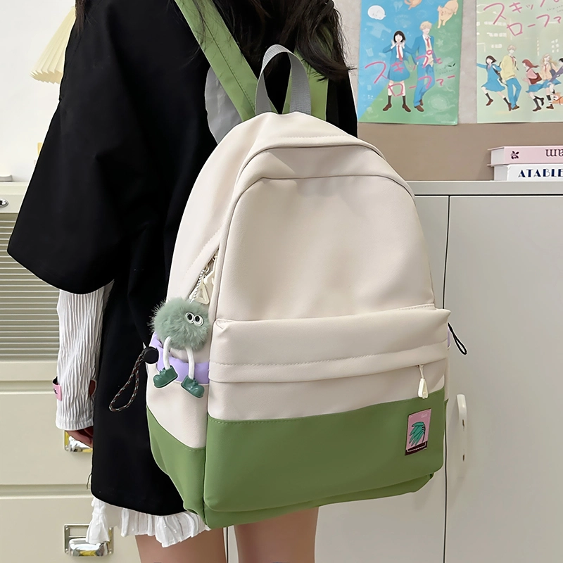 尊梵 小清新时尚通勤学生校园上课日常背包 尼龙 双肩包 女款 多色