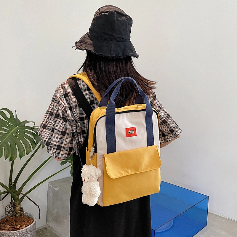 尊梵 小清新时尚校园大学生 双肩包 尼龙 女款 多色