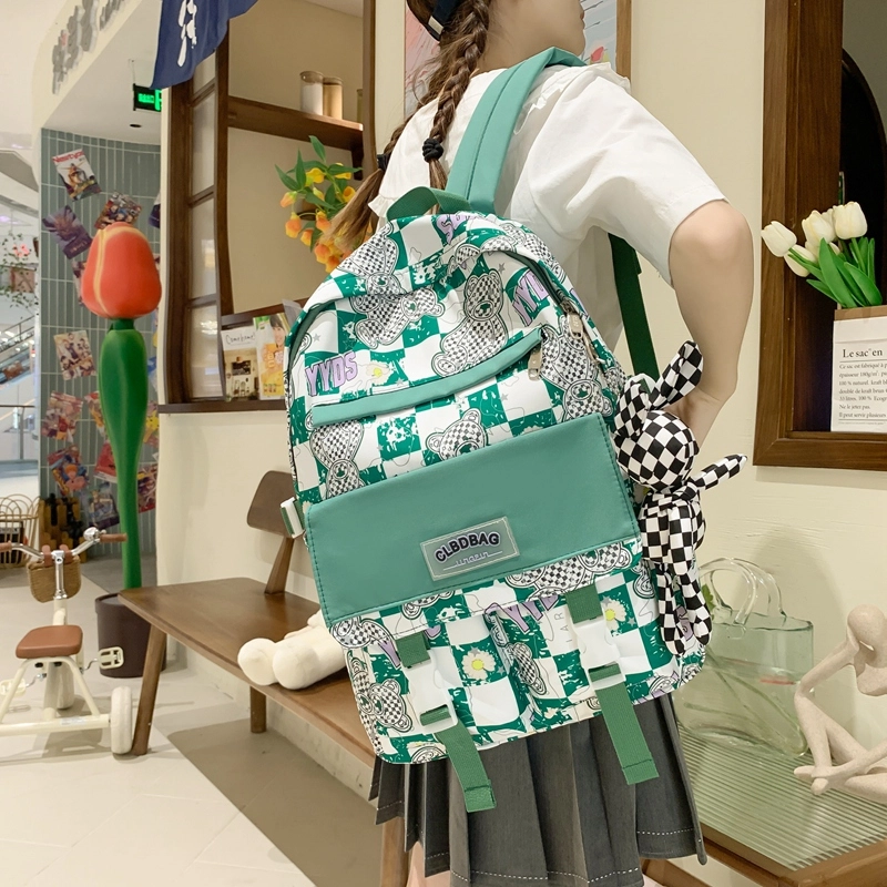 尊梵 电脑大学生小清新时尚校园 背包双肩包 尼龙 女款 多色