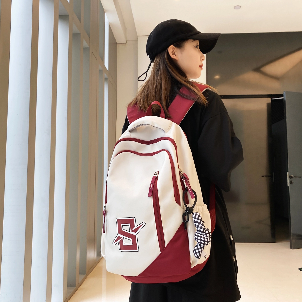 尊梵 多功能电脑大容量多口袋 书包背包双肩包 尼龙 男女同款情侣款 多色
