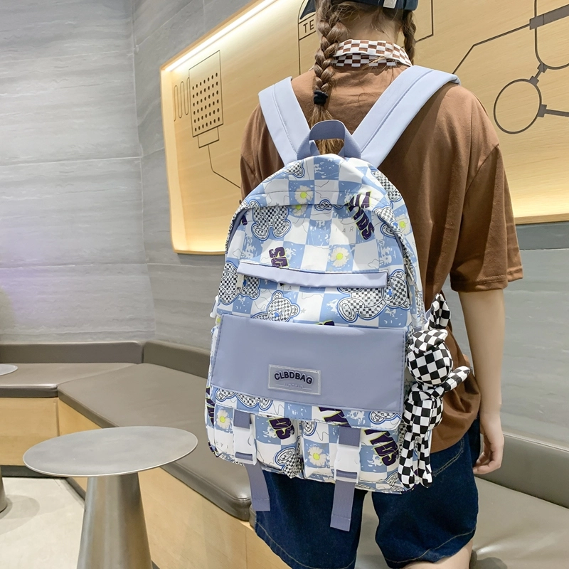 尊梵 电脑大学生小清新时尚校园 背包双肩包 尼龙 女款 多色
