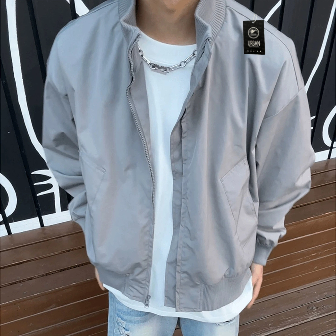 URBAN AUTHENTIC cleanfitbomber