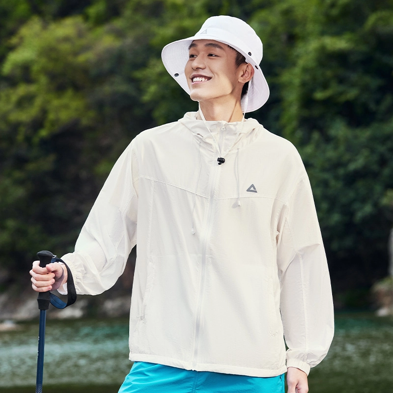 匹克 涉溪胶囊系列 运动外套夏季防晒梭织皮肤风衣运动风衣 男款 本白