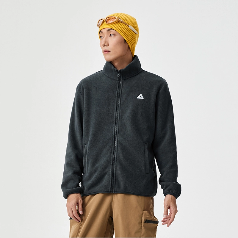 匹克  驭峰甲三合一摇粒绒 山系徒步户外潮流防风防水登山服保暖耐磨休闲百搭骑行机能 冲锋衣 男 焦灰