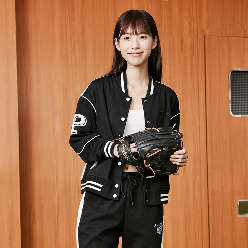 匹克 时尚系列 运动休闲针织外套 女款 黑色