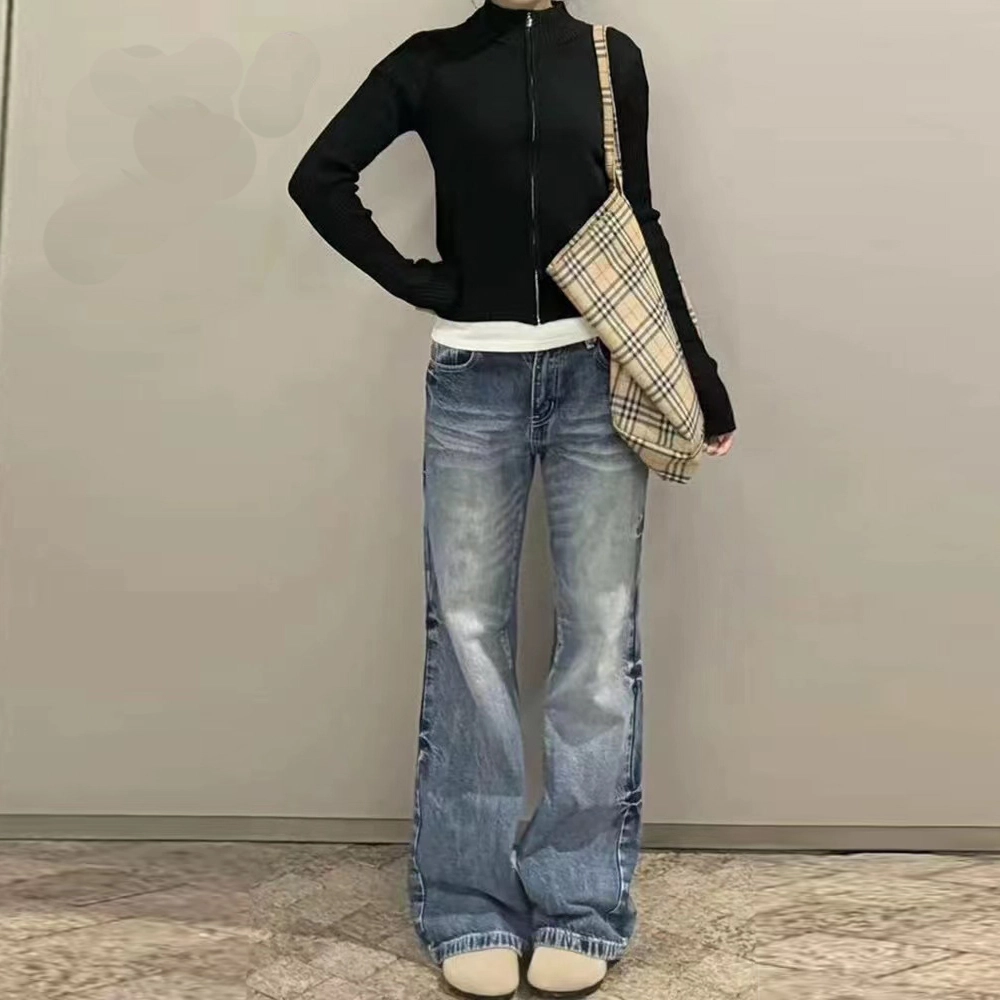 依钗 美式复古多款式水洗牛仔裤 女款