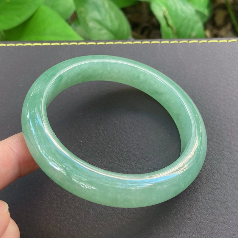菲燕 口径  正品 平安 糯种 翡翠手镯 女款