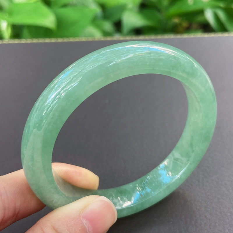 菲燕 口径  正品 平安 糯种 翡翠手镯 女款
