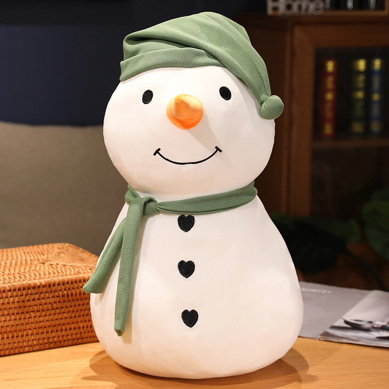 安之静雅 可坐超萌雪人 玩偶 毛绒公仔