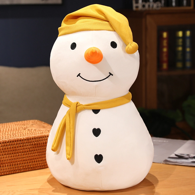 安之静雅 可坐超萌雪人 玩偶 毛绒公仔