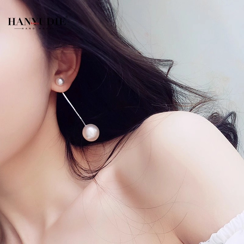 伊灿 小众设计感高级精致时尚气质 仿珍珠 耳环 女款 通勤大气百搭