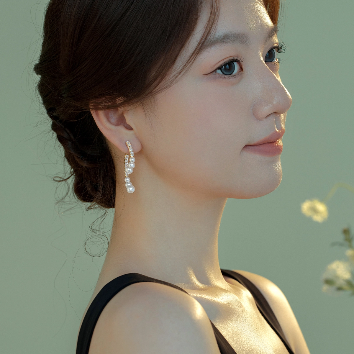 伊灿 韩国小众设计高级感 仿珍珠 耳环 女款