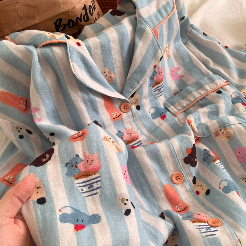 侘町 甜美透气亲肤柔软可外穿家居服睡衣礼盒 女款