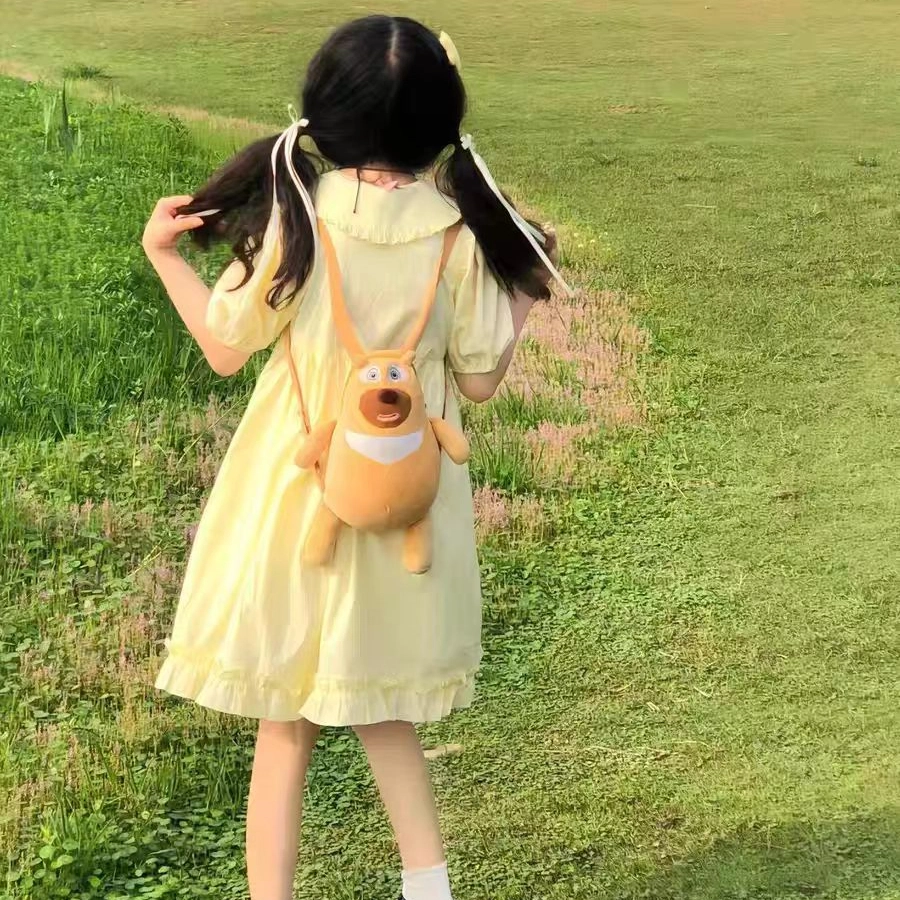 邓大喵 日系软妹学院风卡通短袖连衣裙 女款