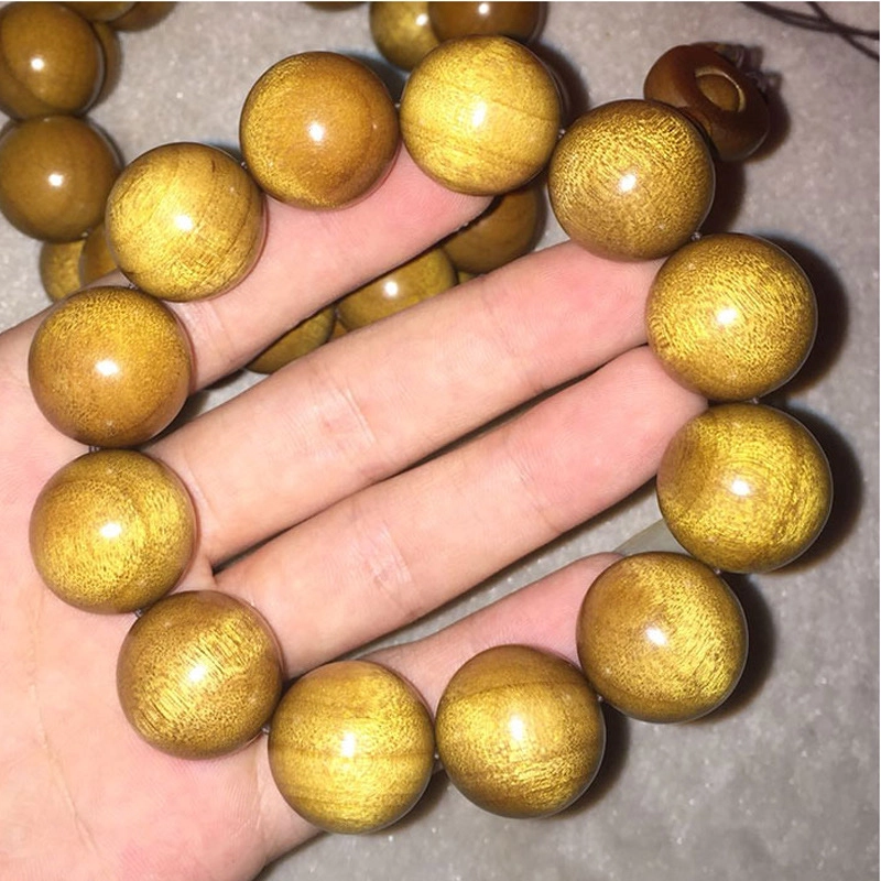 仙作美 帝王木小叶 金丝楠 木作手串 男款 楠木