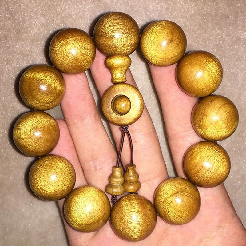 仙作美 帝王木小叶 金丝楠 木作手串 男款 楠木