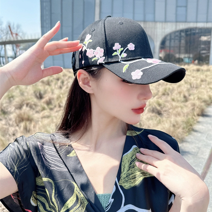 撞青春 国风撞色高颅顶后背盘口流苏新中式 棉 鸭舌帽 女款