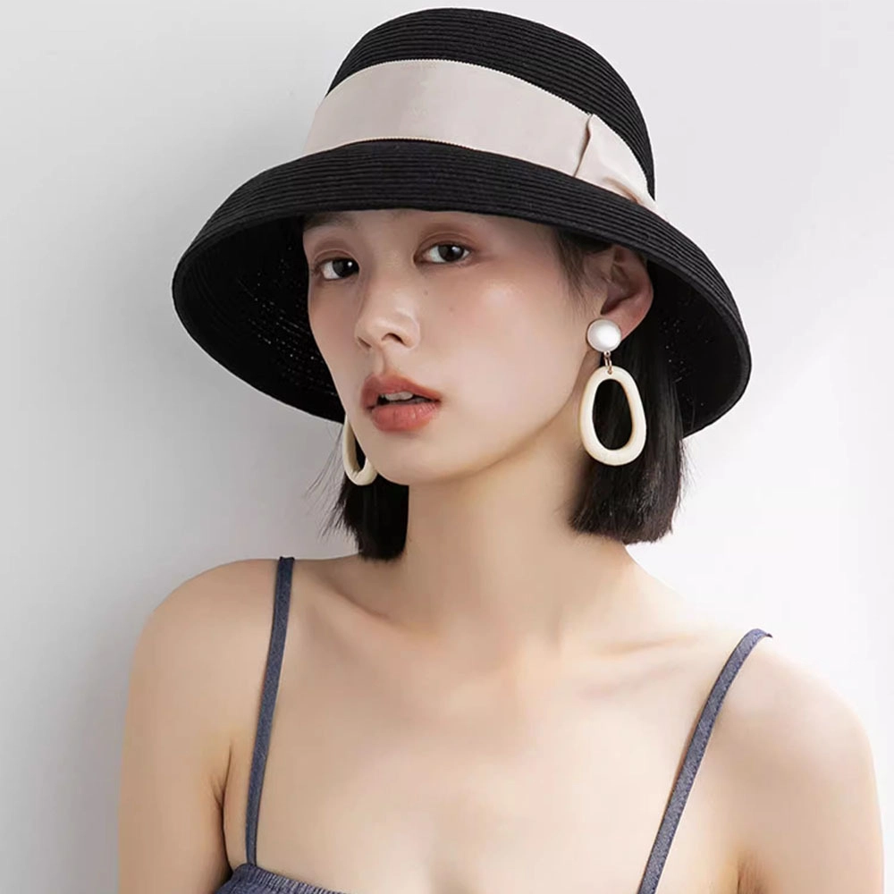 撞青春 蝴蝶结 遮阳防晒海边度假沙滩 草编 礼帽 女款