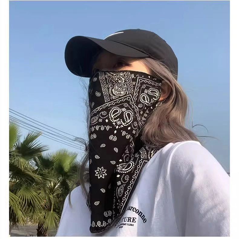 撞青春 挂耳全脸遮阳户外护颈骑行面巾机车 防晒面罩 男女同款情侣款