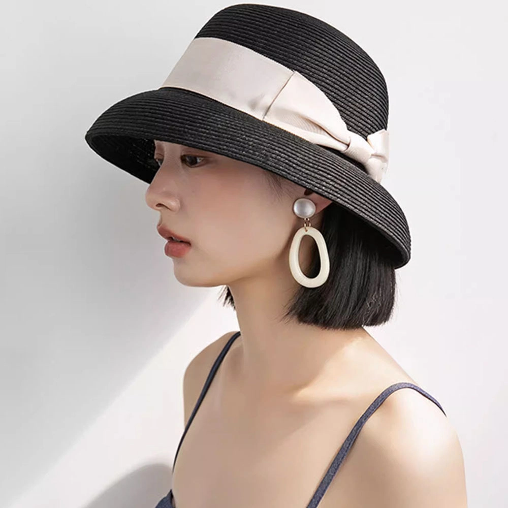 撞青春 蝴蝶结 遮阳防晒海边度假沙滩 草编 礼帽 女款