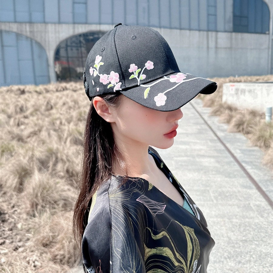 撞青春 国风撞色高颅顶后背盘口流苏新中式 棉 鸭舌帽 女款