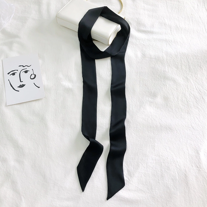 撞青春 百搭款纯色韩款长条绑发寄蝴蝶结发饰女气质腰带搭配 丝巾 女款