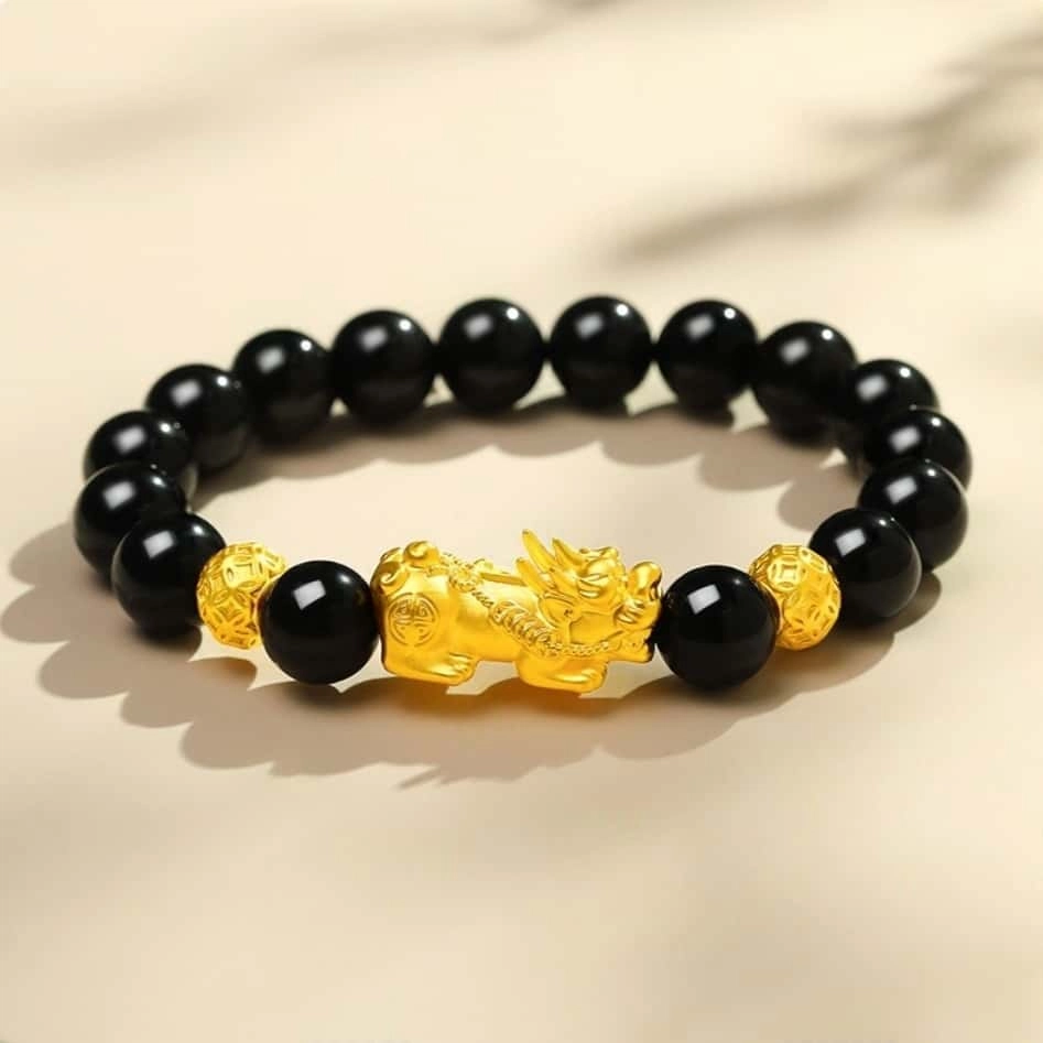 镯瑾 招财貔貅 新中式国潮复古民族风吉祥瑞兽招财纳福 优雅 聚财吸金 诸事顺意 日常通勤 百搭 高级感#好运 黑檀 手串 男女同款情侣款