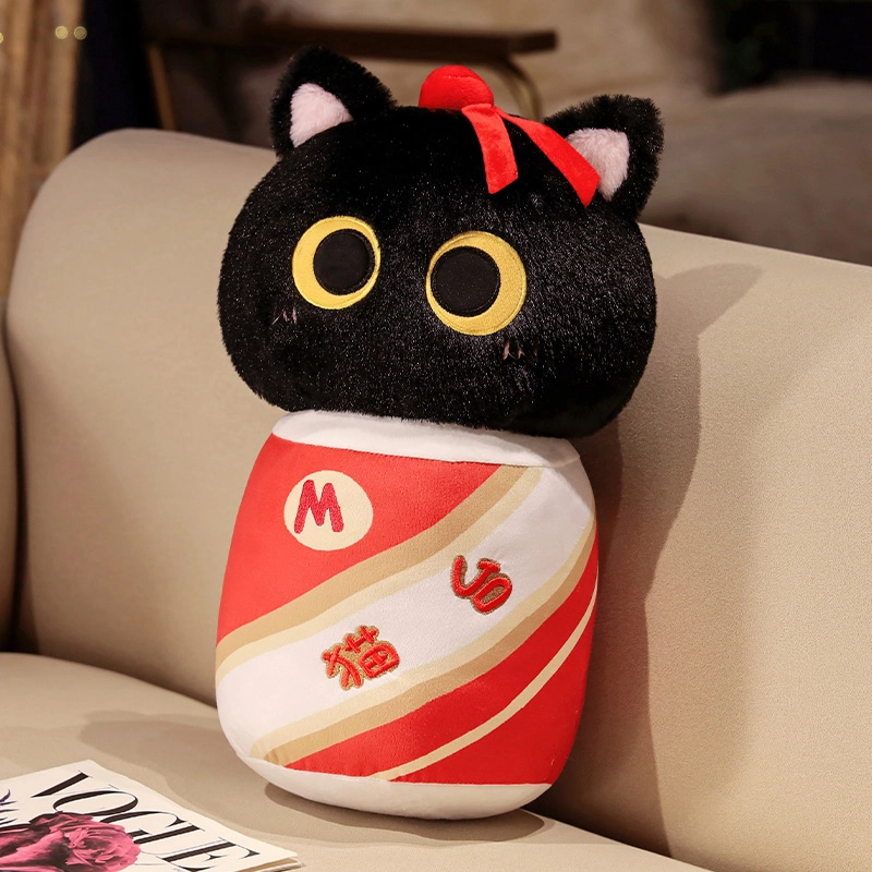 狐狸仙 创意名酒猫台抱枕 玩偶 毛绒公仔