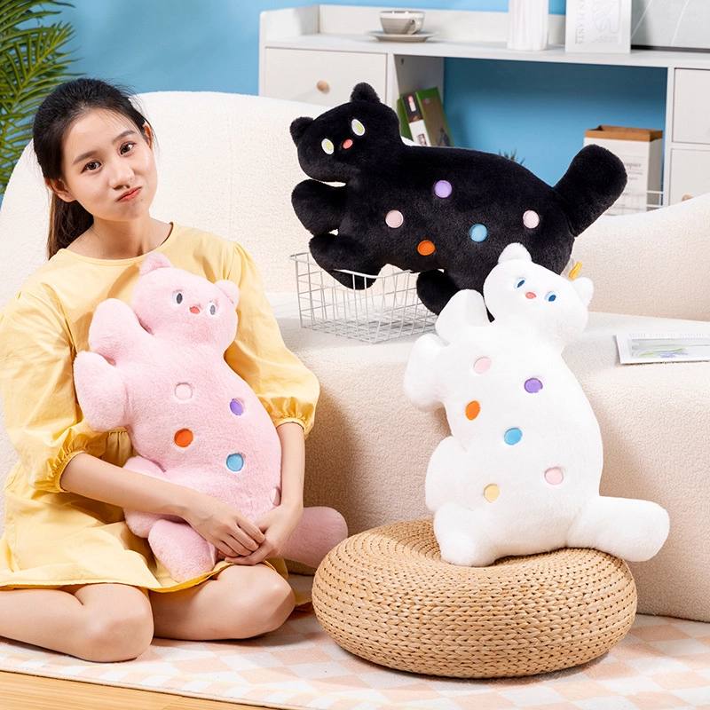 狐狸仙 可爱波点小猫咪 玩偶 毛绒公仔