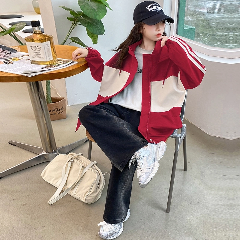 木木屋 舒适连帽拉链百搭夹克外套青少年