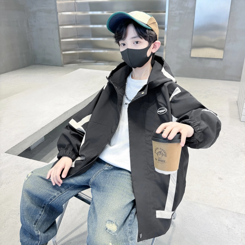 木木屋 舒适透气拉链连帽夹克外套青少年