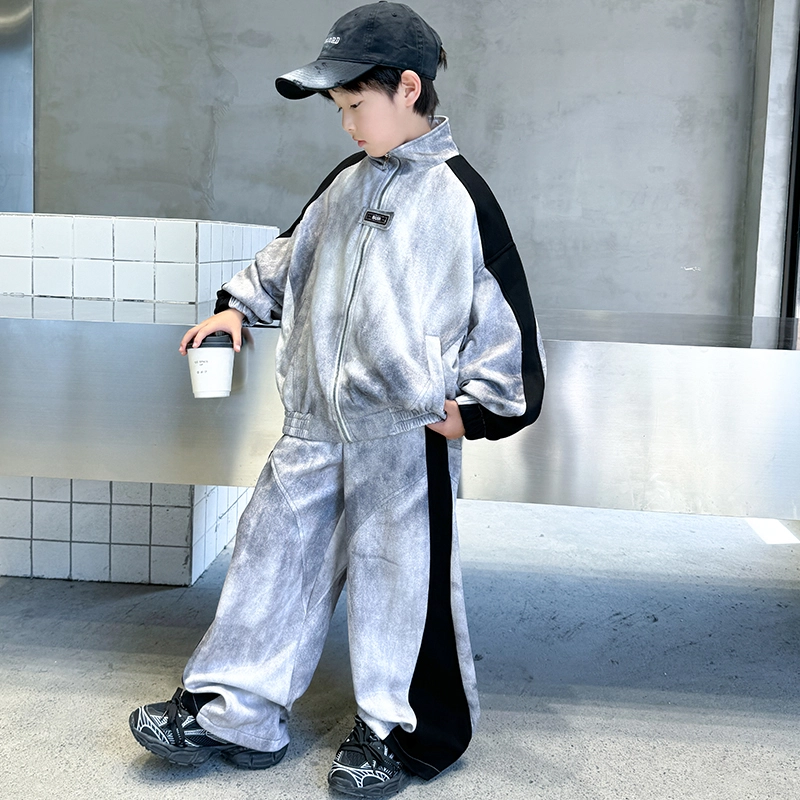 木木屋 轻盈百搭时尚柔软简约休闲运动套装 图片色 青少年