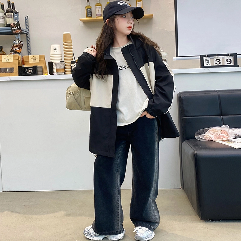 木木屋 舒适连帽拉链百搭夹克外套青少年