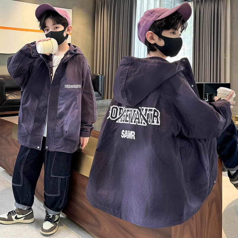 木木屋 连帽舒适亲肤拉链长袖夹克外套青少年