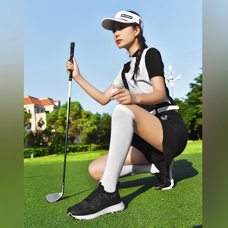 酷丁 时尚潮流护脚 减震防滑耐磨透气吸汗包裹性轻便 低帮 高尔夫球鞋 女
