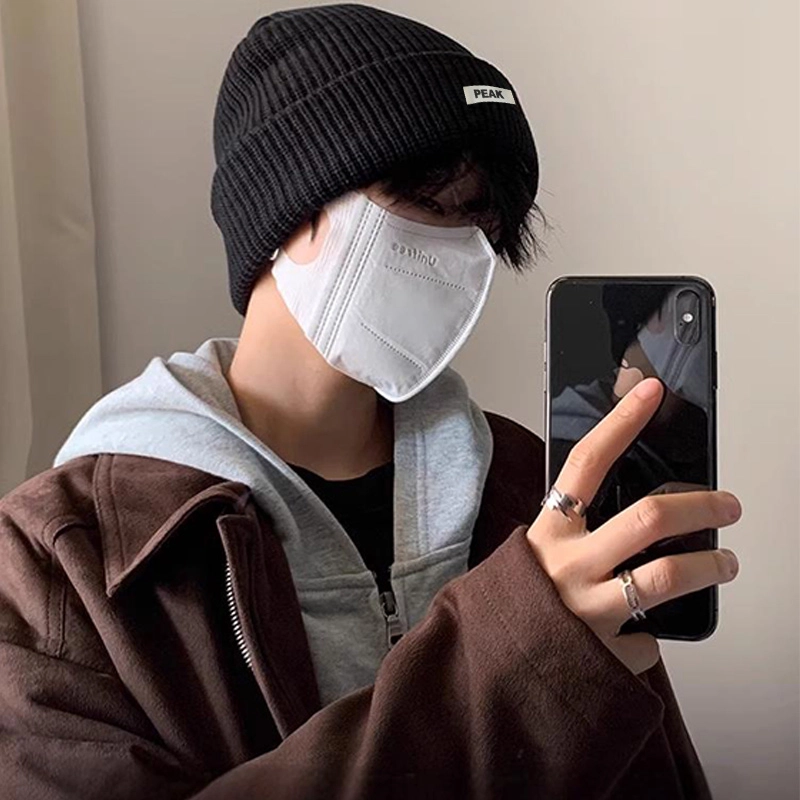 匹克 简约纯色设计高级感冬季户外运动骑行保暖针织帽含羊毛 聚酯纤维 绒线帽 男女同款情侣款