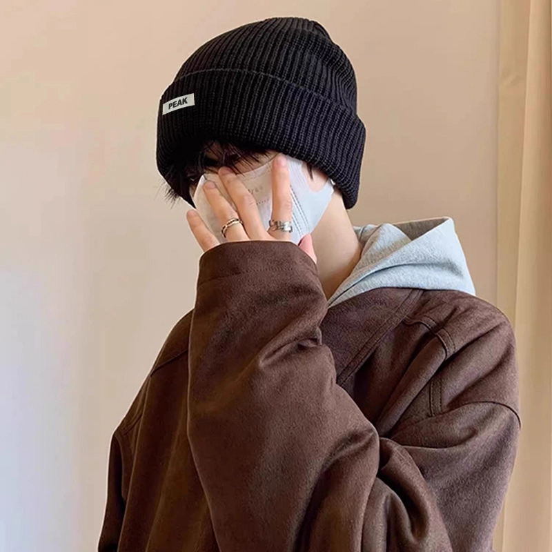匹克 简约纯色设计高级感冬季户外运动骑行保暖针织帽含羊毛 聚酯纤维 绒线帽 男女同款情侣款