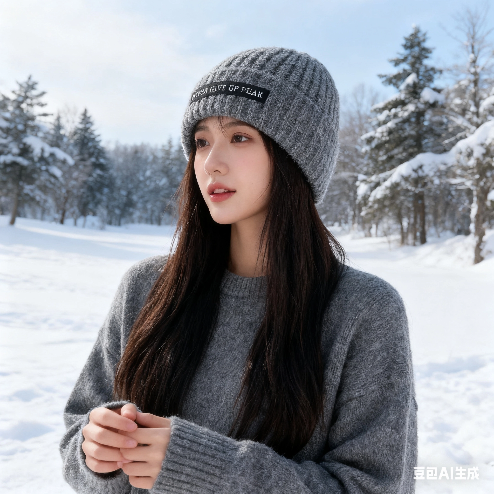匹克 舒适保暖纯色潮流百搭显脸小 大头围适用 美式街头风防寒防冻滑雪高弹韩版冷帽 聚酯纤维 绒线帽 男女同款情侣款