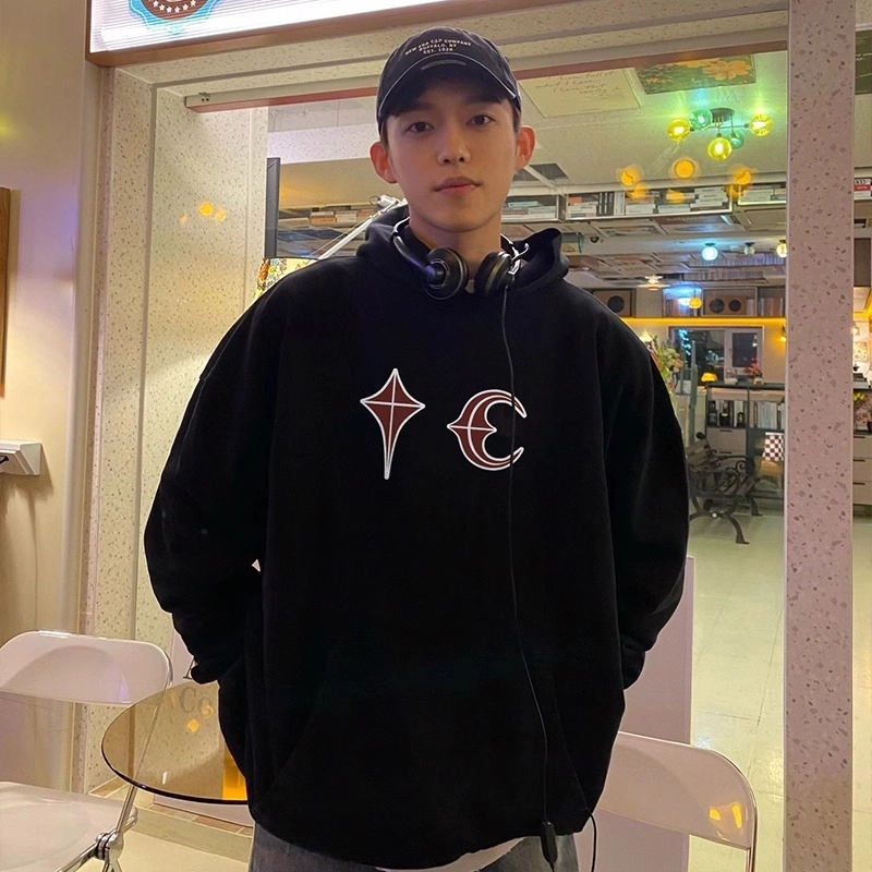 莫代尔 休闲韩版时尚潮流舒适亲肤素色长袖打底衣 男女同款