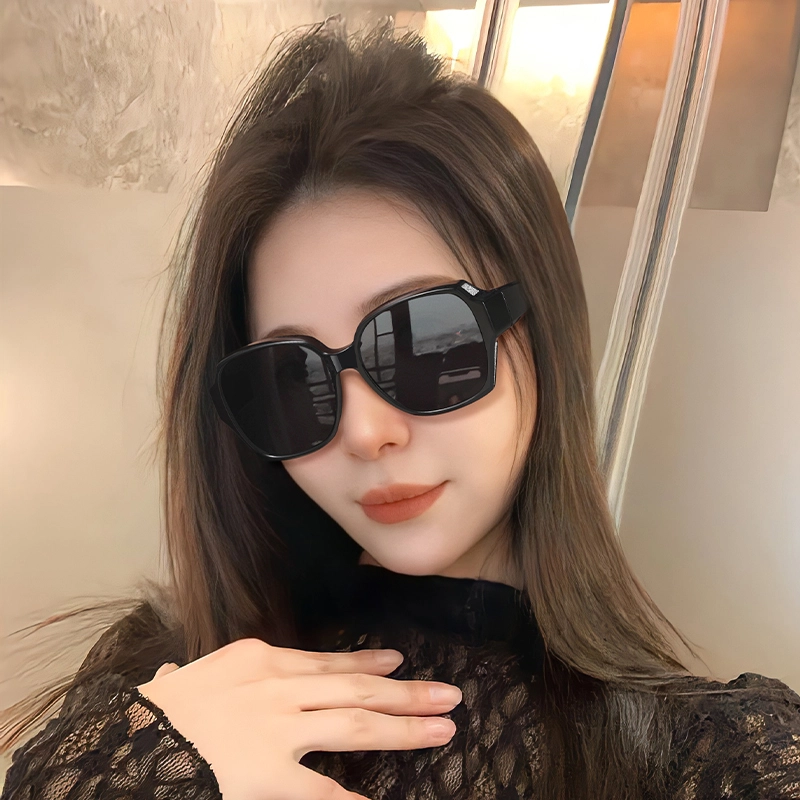 沙乐华 墨镜可套近视镜套镜外配防晒眼睛开车专用偏光防紫外线 方形 太阳眼镜 男女同款情侣款