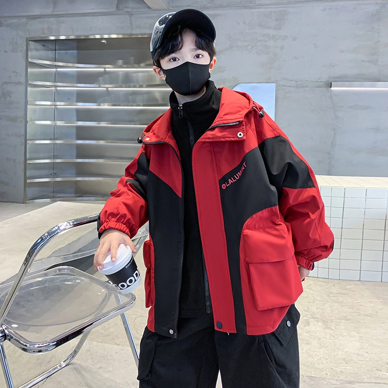俞兆林棉衣 男大童连帽保暖简约百搭户外运动小众潮流休闲舒适 青少年