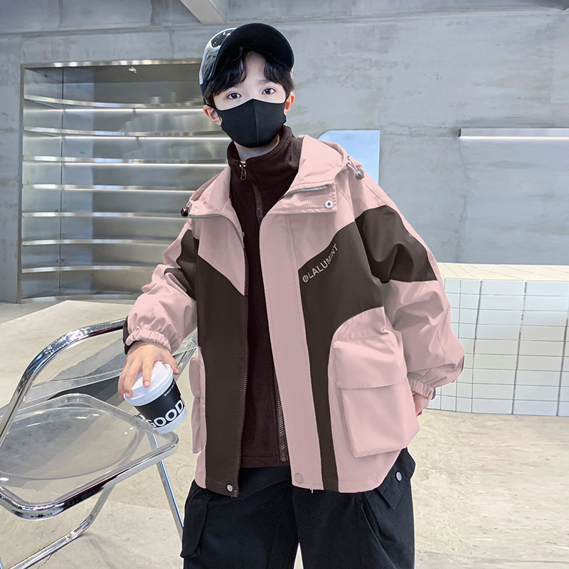 俞兆林棉衣 男大童连帽保暖简约百搭户外运动小众潮流休闲舒适 青少年
