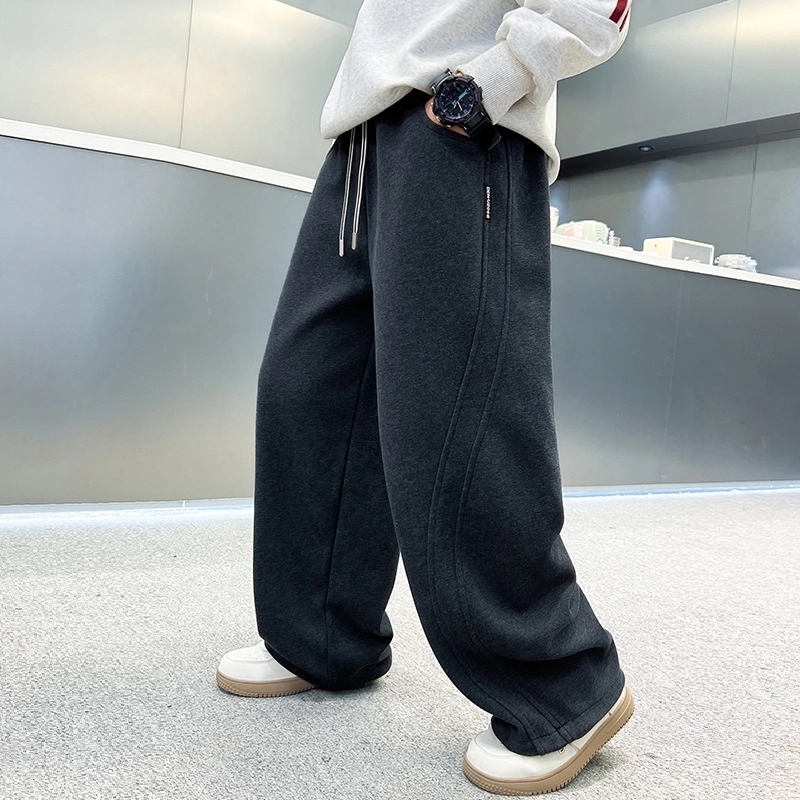 俞兆林 男大童卫裤潮范直筒户外健身跑步舒适亲肤适中儿童运动裤 春秋 青少年