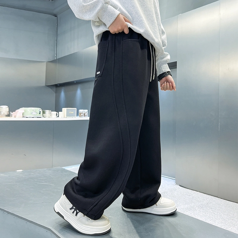 俞兆林 男大童卫裤潮范直筒户外健身跑步舒适亲肤适中儿童运动裤 春秋 青少年