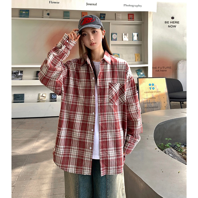 水中花 炫酷辣妹风衬衣夏季薄款法式小众设计感宽松休闲百搭外穿上衣潮流时尚长袖衬衫 女款